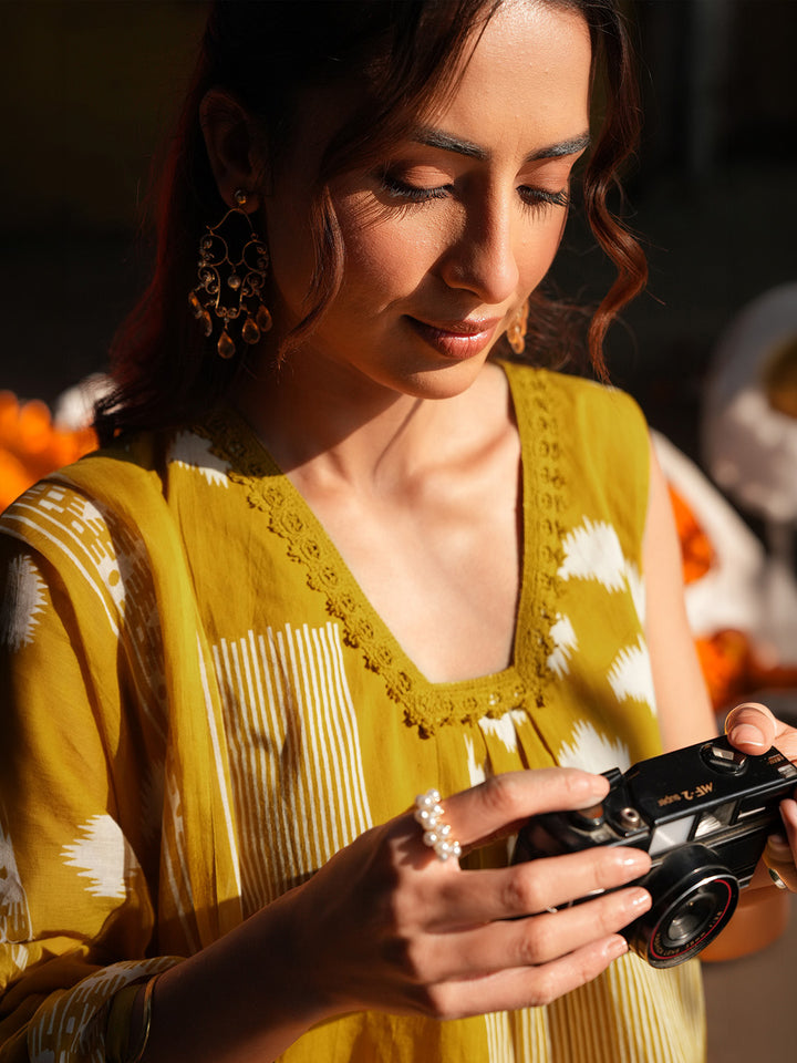 Yellow 3-Piece Kurta Set