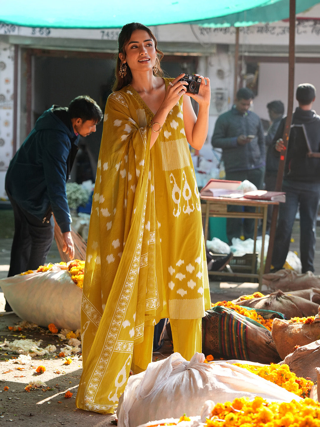 Yellow 3-Piece Kurta Set