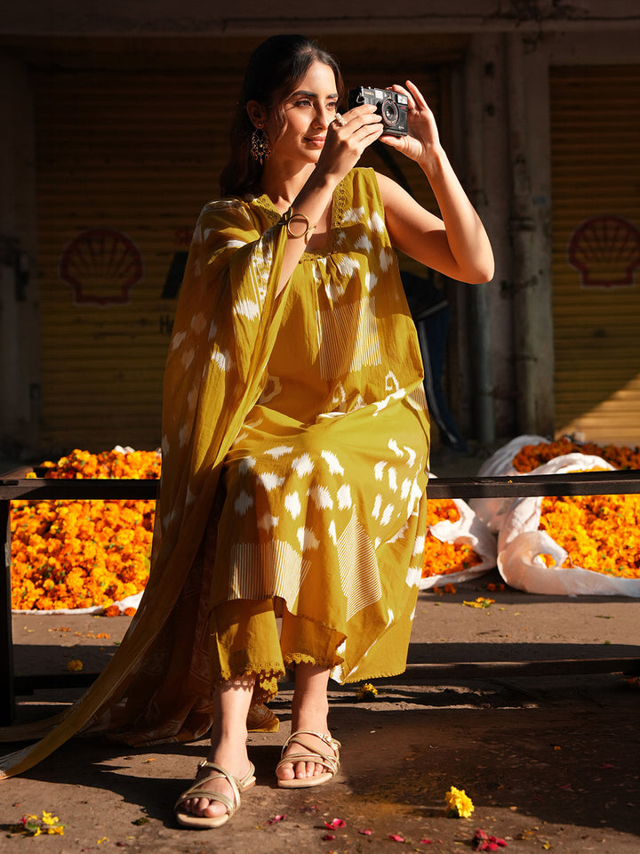 Yellow 3-Piece Kurta Set