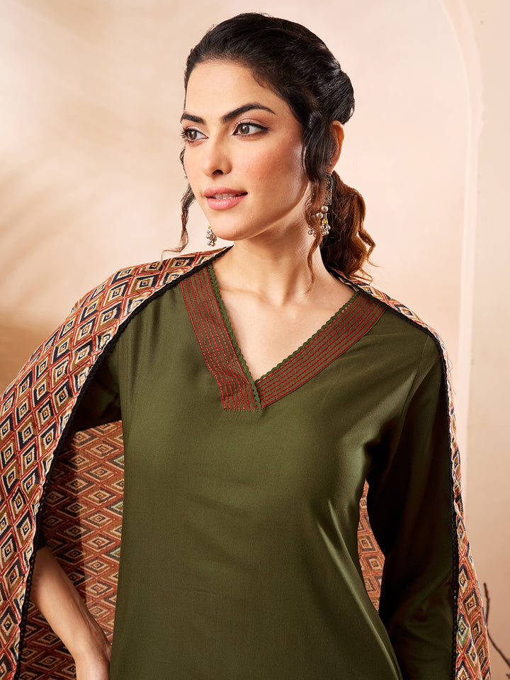 Green 3-Piece Kurta Set