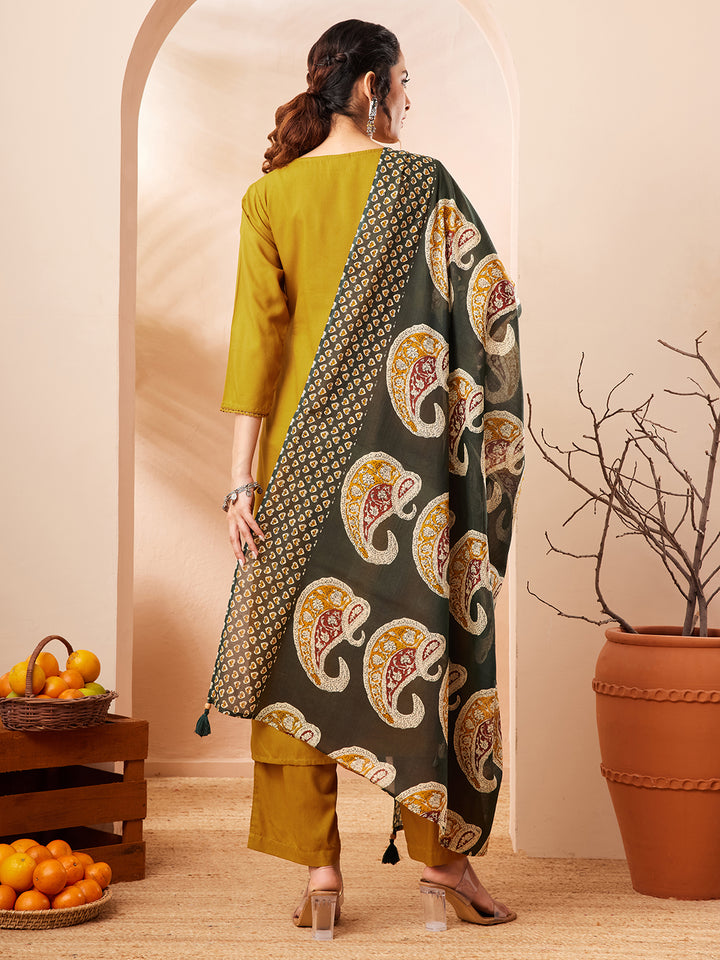 Yellow 3-Piece Kurta Set