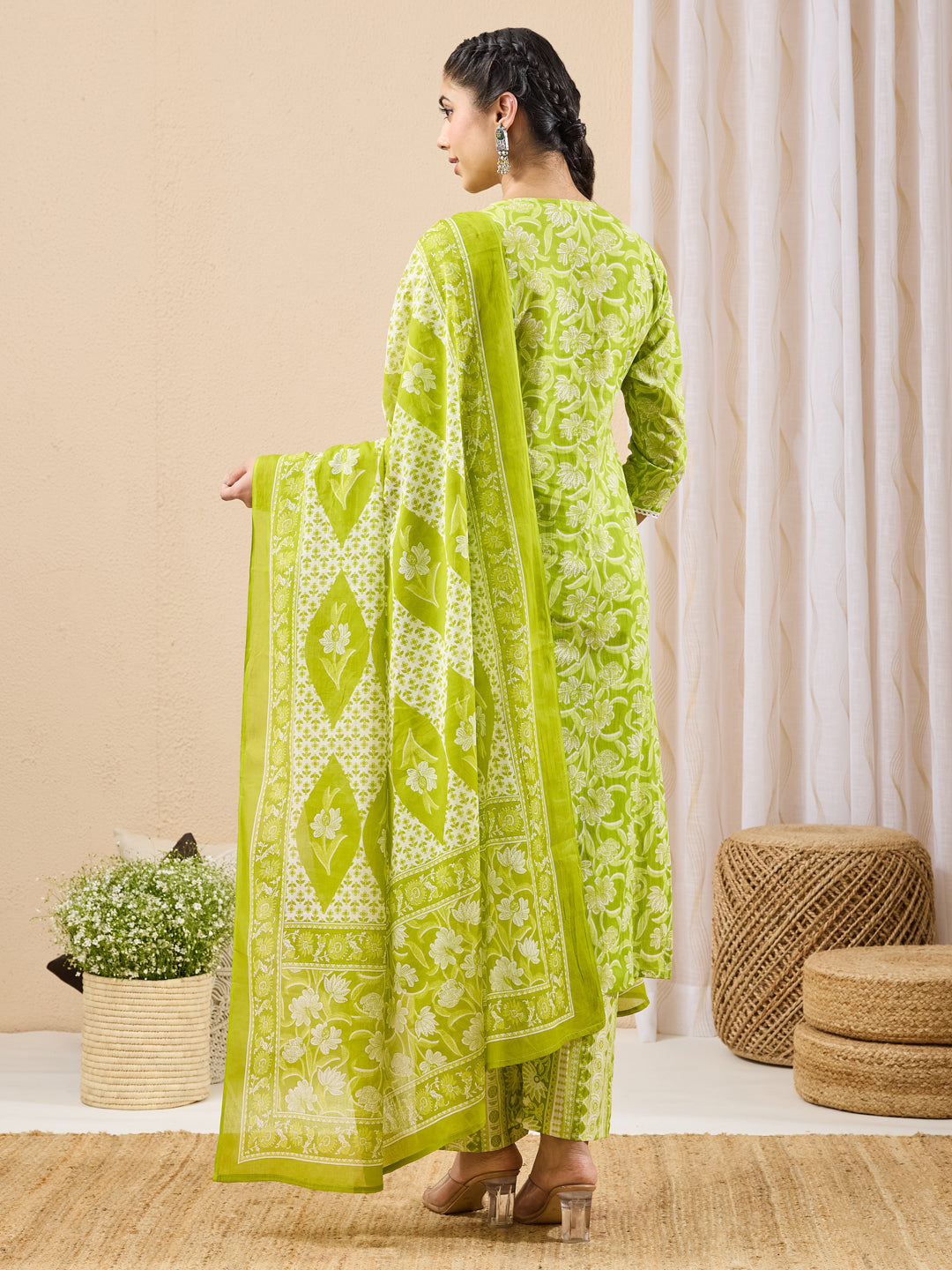 Green 3-Piece Kurta Set