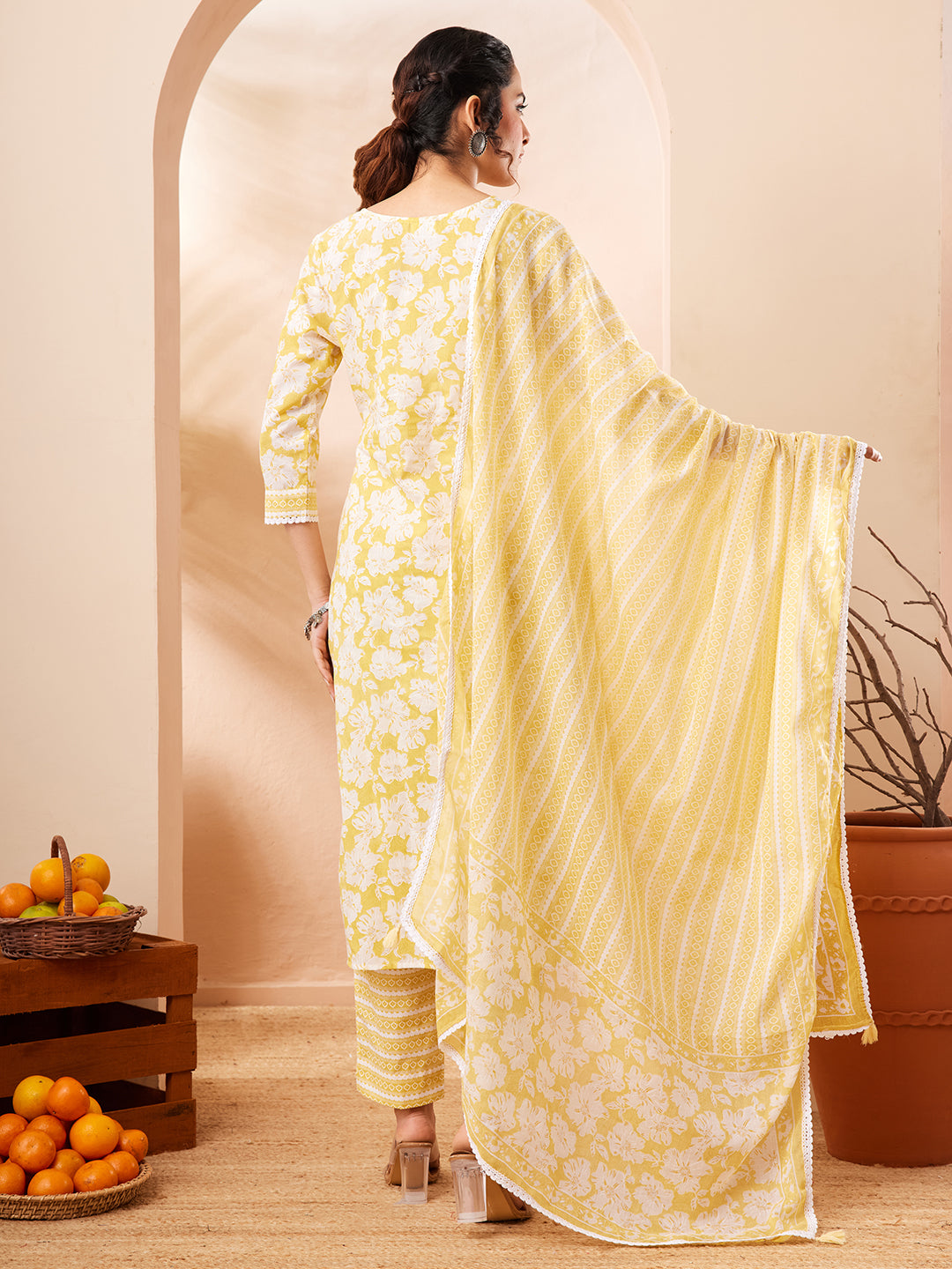 Yellow 3-Piece Kurta Set
