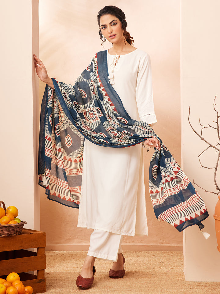 White 3-Piece Kurta Set