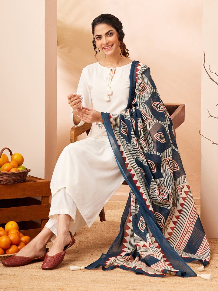 White 3-Piece Kurta Set