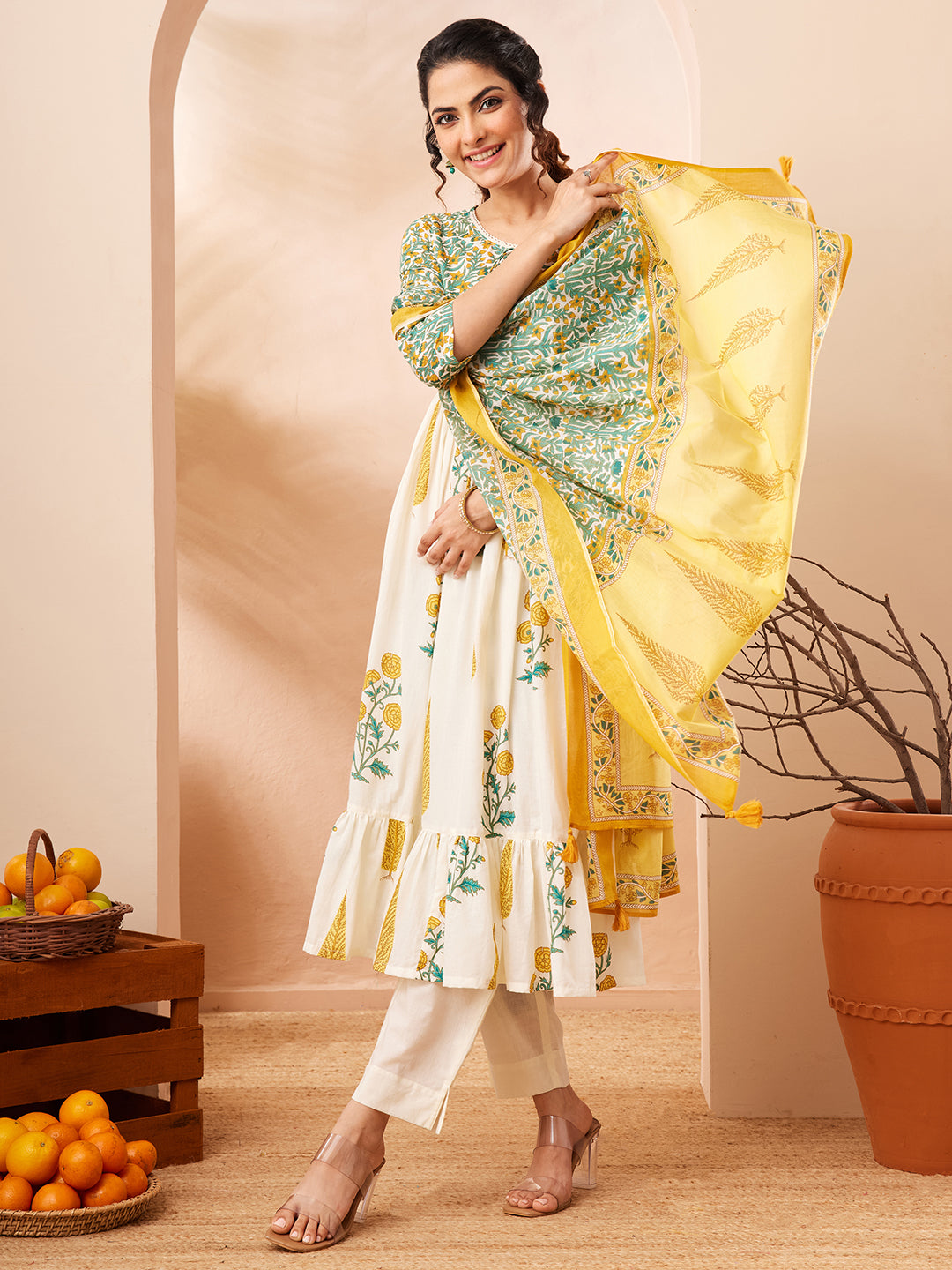 White 3-Piece Kurta Set
