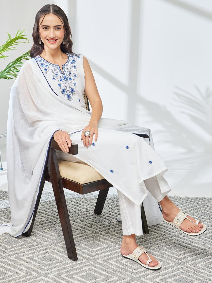 White 3-Piece Kurta Set