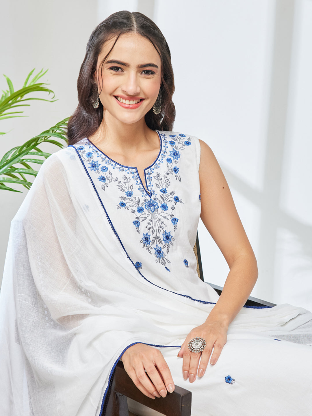 White 3-Piece Kurta Set