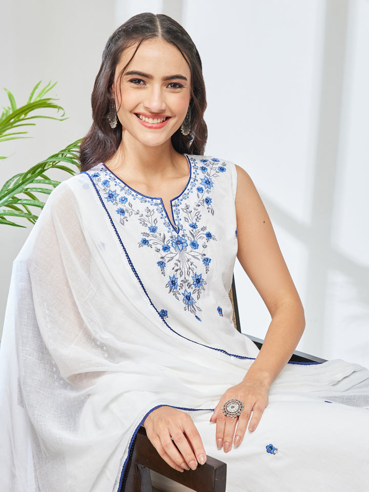 White 3-Piece Kurta Set