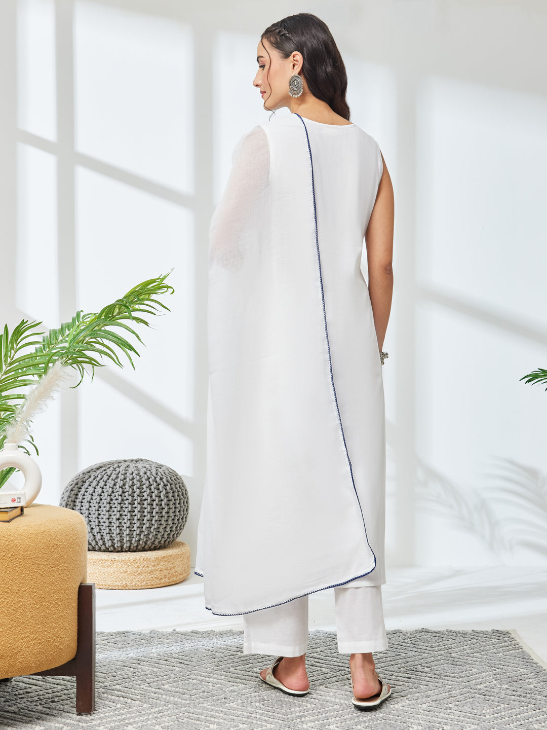 White 3-Piece Kurta Set