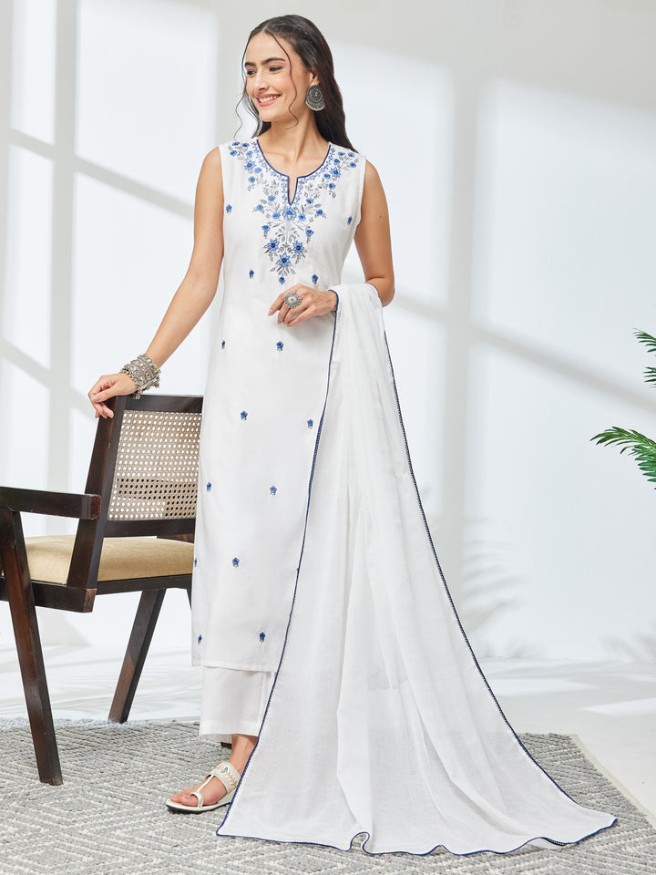 White 3-Piece Kurta Set