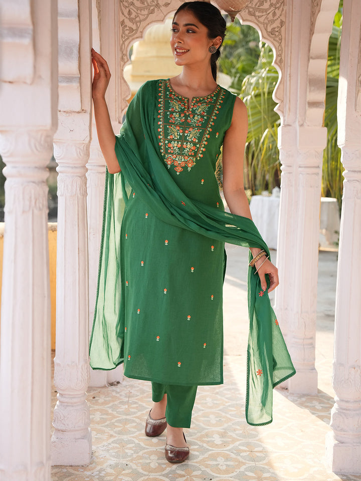 Green 3-Piece Kurta Set