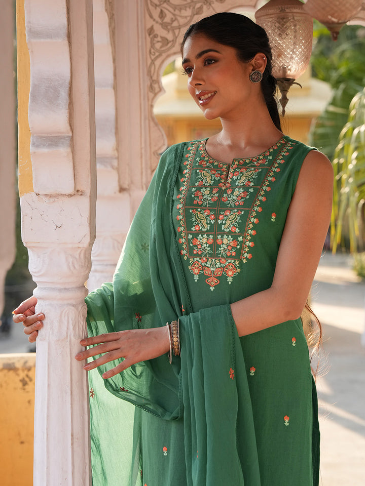 Green 3-Piece Kurta Set