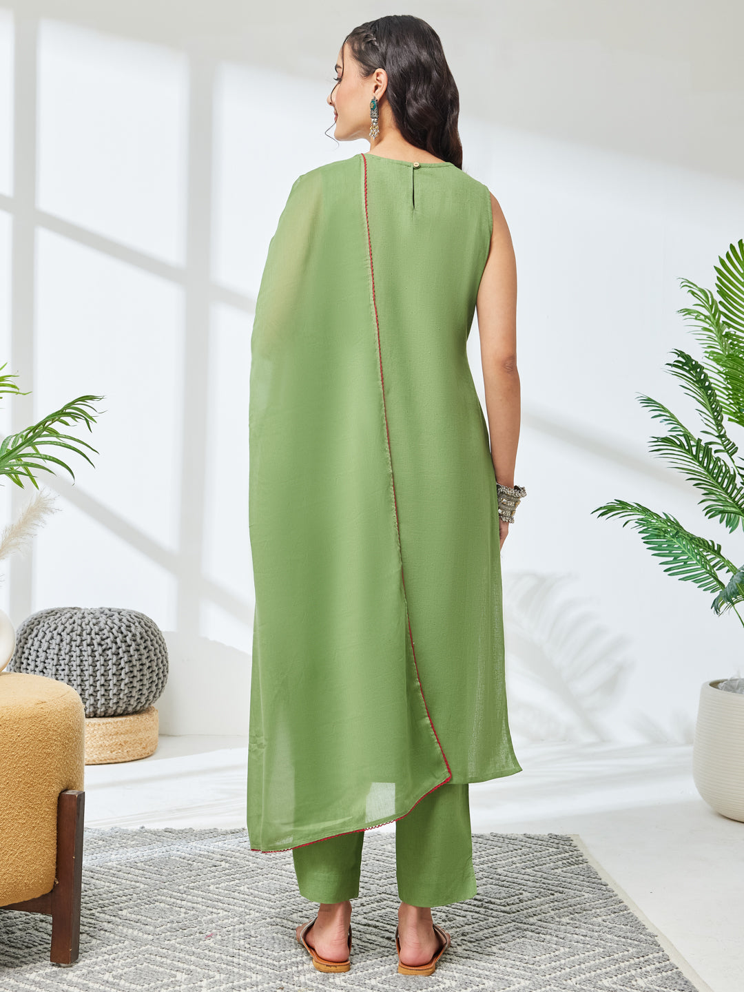 Green 3-Piece Kurta Set