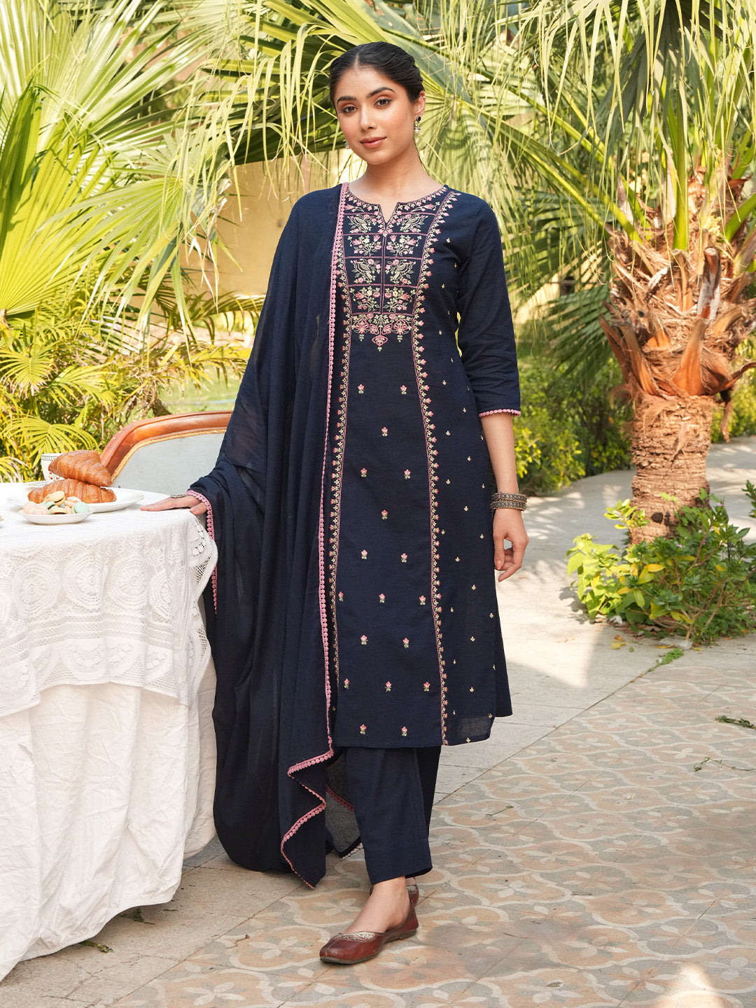 Blue 3-Piece Kurta Set