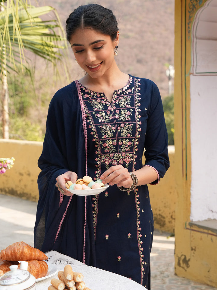 Blue 3-Piece Kurta Set