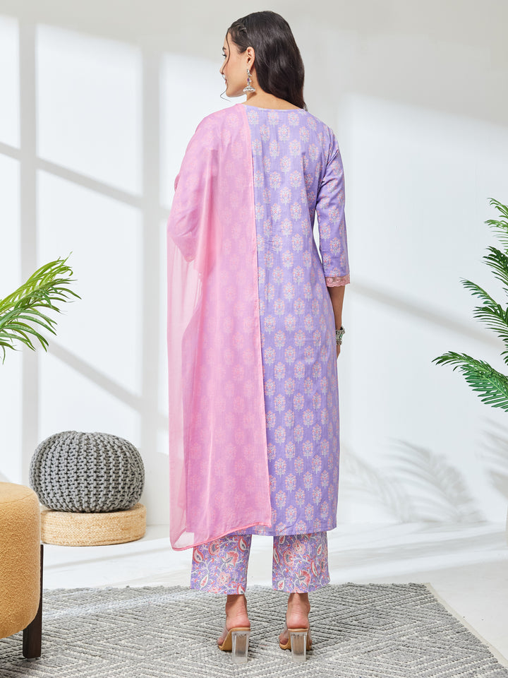 Purple 3-Piece Kurta Set