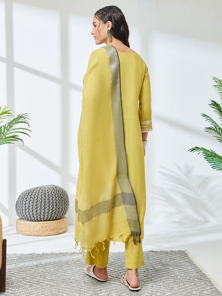 Green 3-Piece Kurta Set