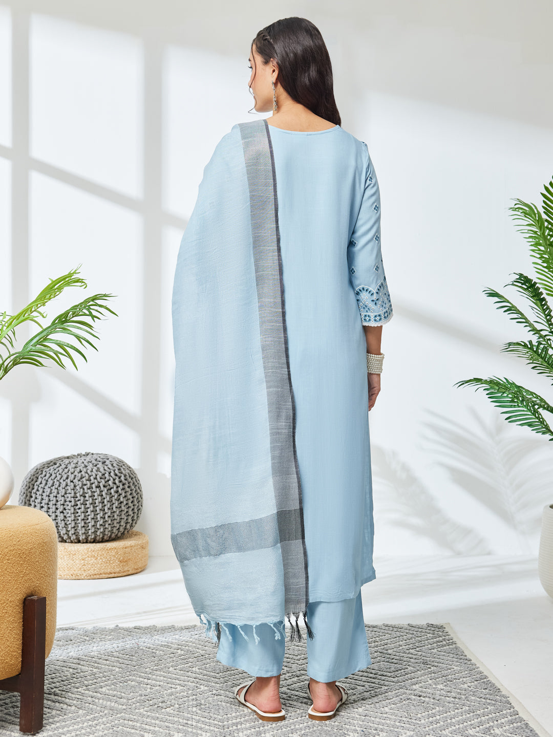 Blue 3-Piece Kurta Set
