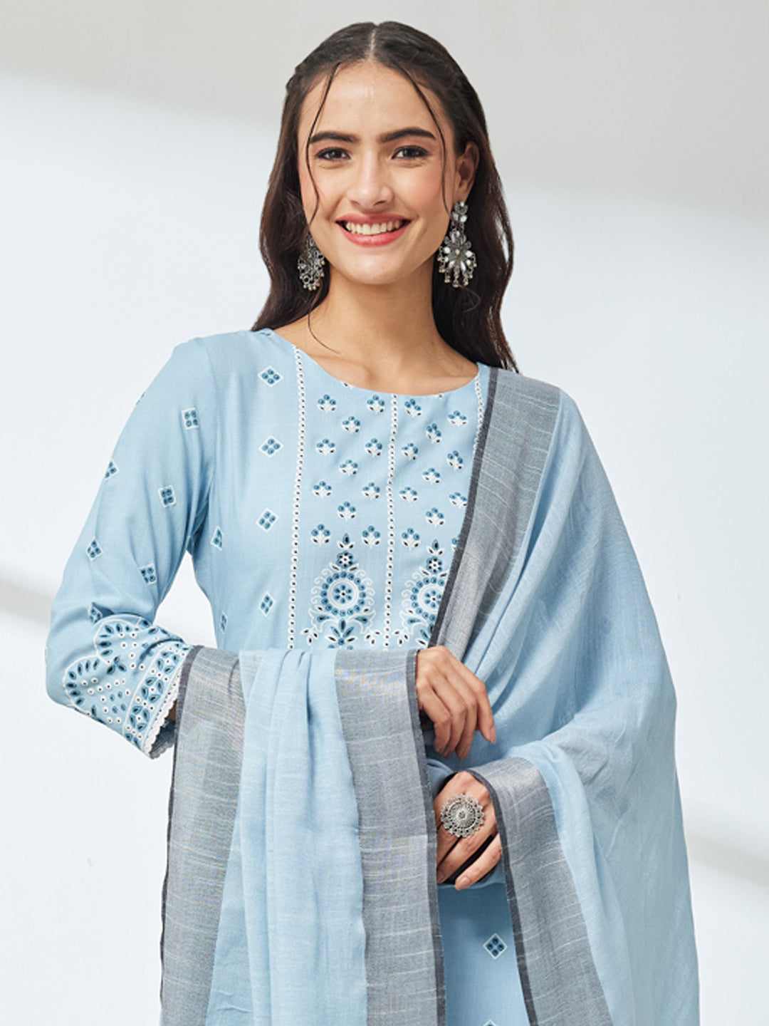 Blue 3-Piece Kurta Set