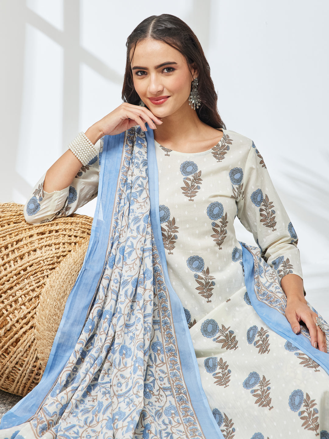 White 3-Piece Kurta Set