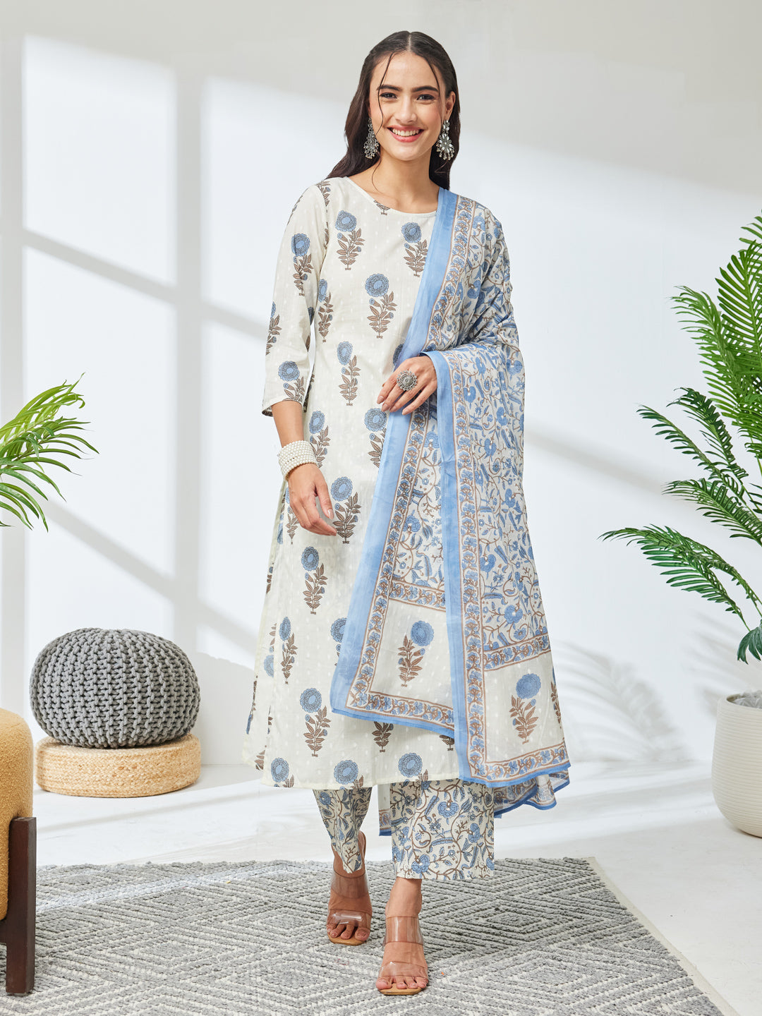 White 3-Piece Kurta Set