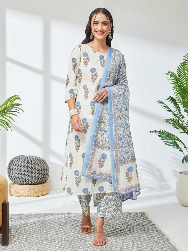 White 3-Piece Kurta Set