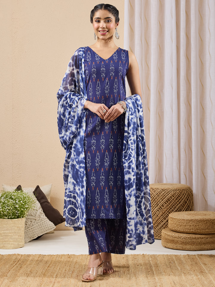 Blue 3-Piece Kurta Set