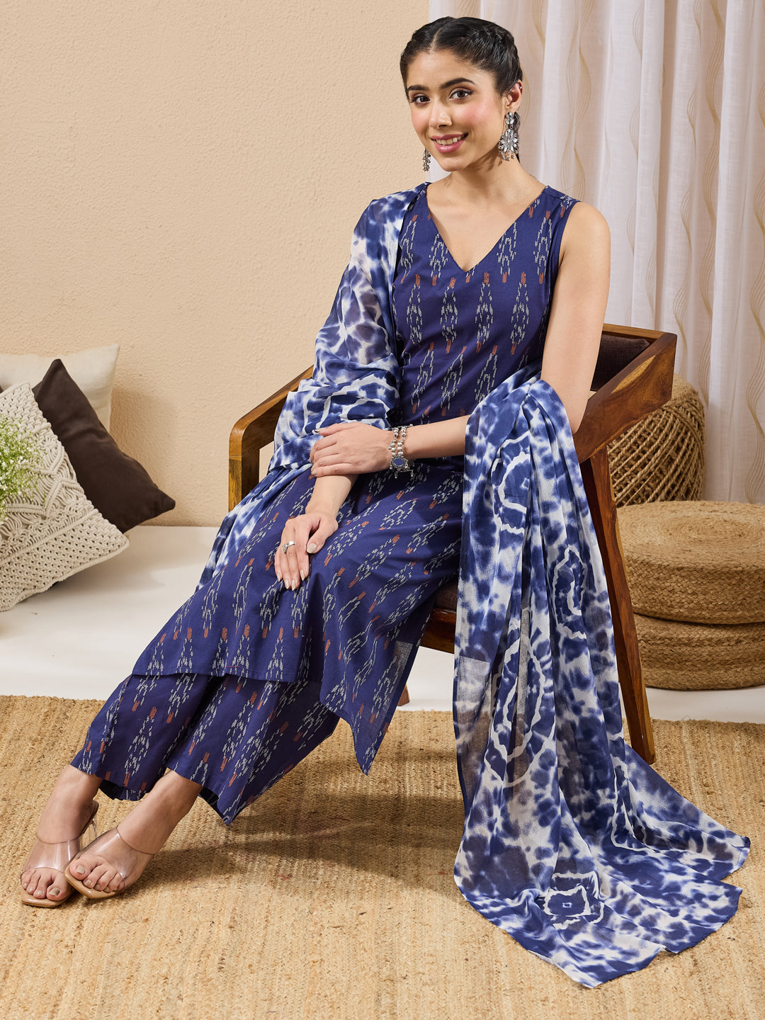Blue 3-Piece Kurta Set