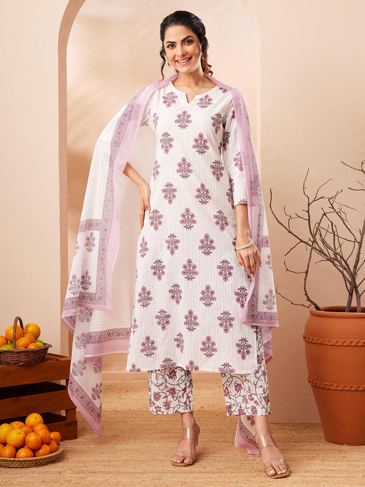 White 3-Piece Kurta Set