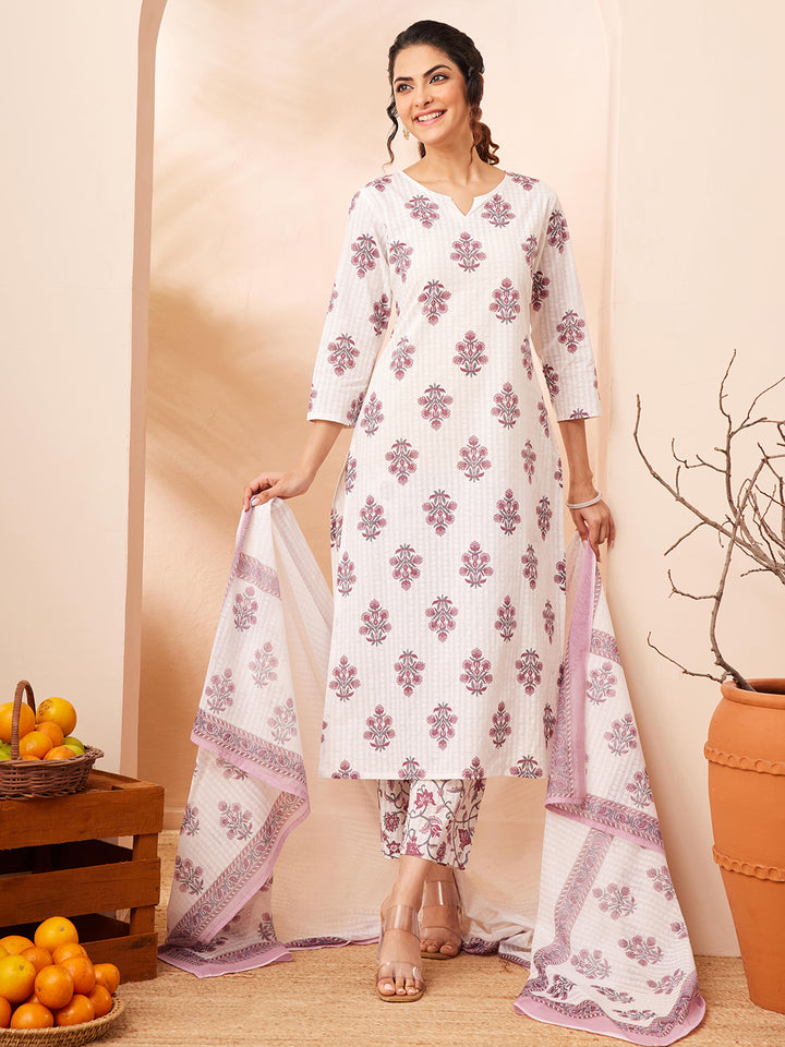 White 3-Piece Kurta Set