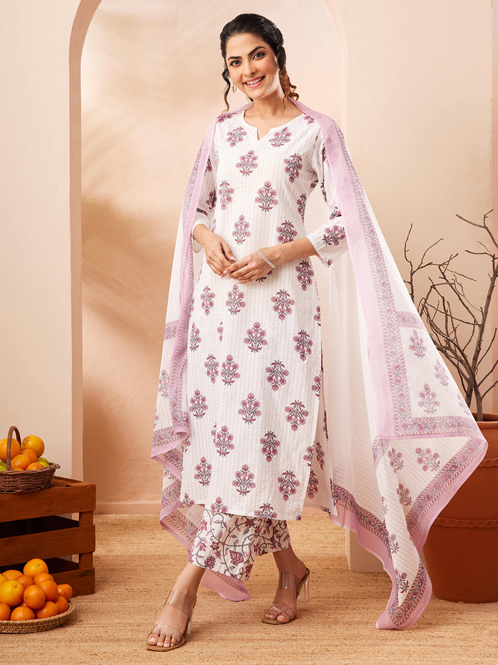 White 3-Piece Kurta Set