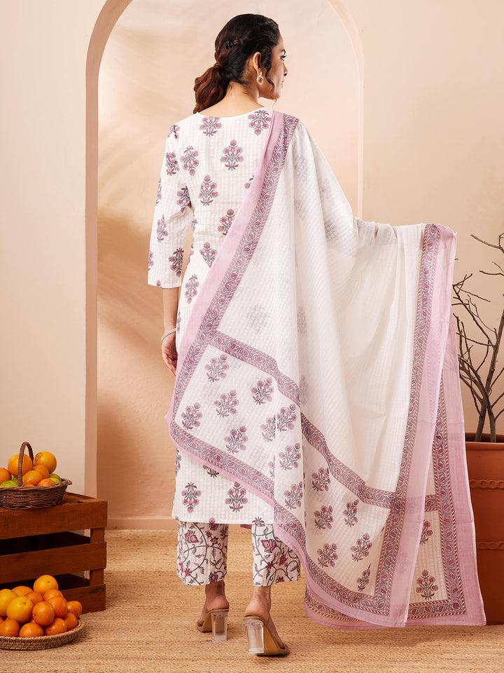 White 3-Piece Kurta Set