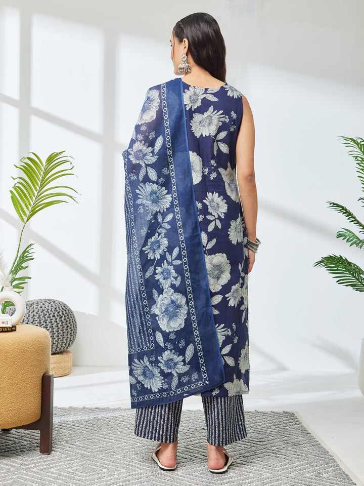 Blue 3-Piece Kurta Set