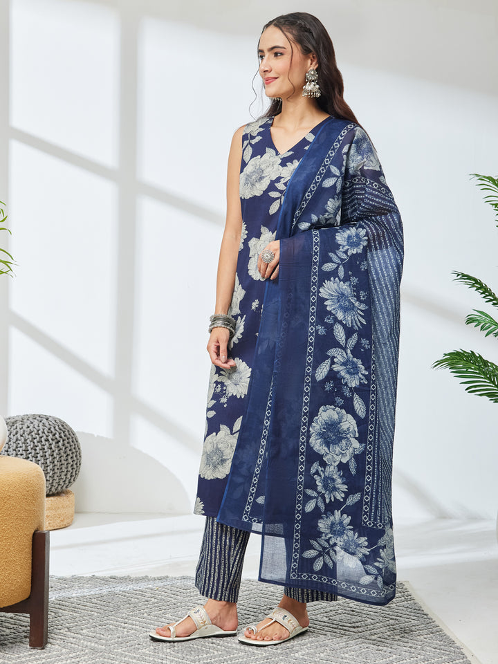 Blue 3-Piece Kurta Set
