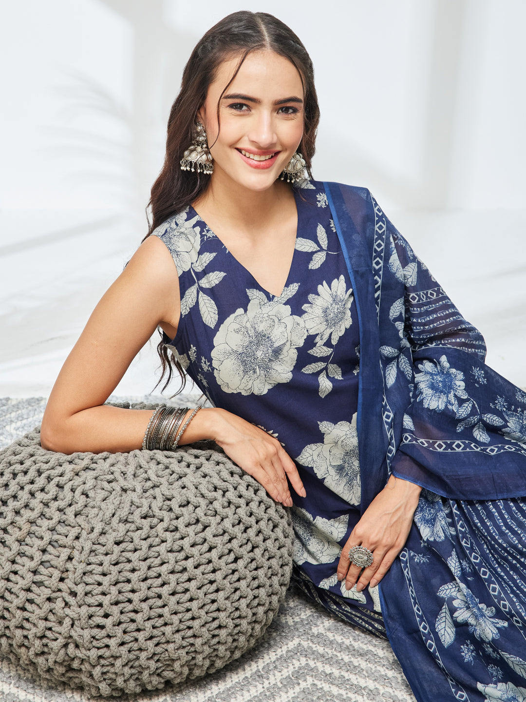 Blue 3-Piece Kurta Set