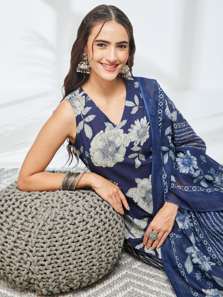 Blue 3-Piece Kurta Set