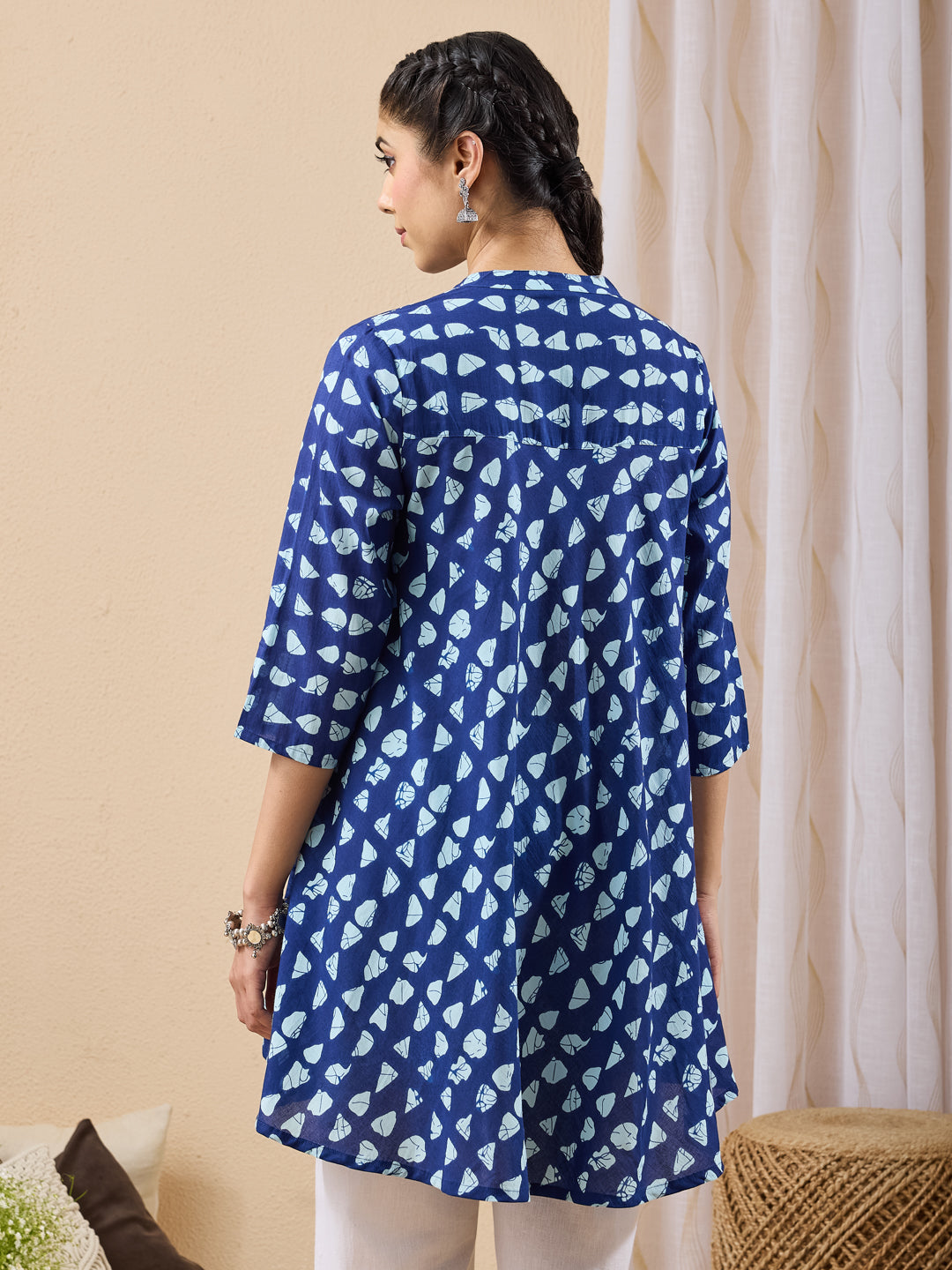 Blue Batik A-Line Tunic