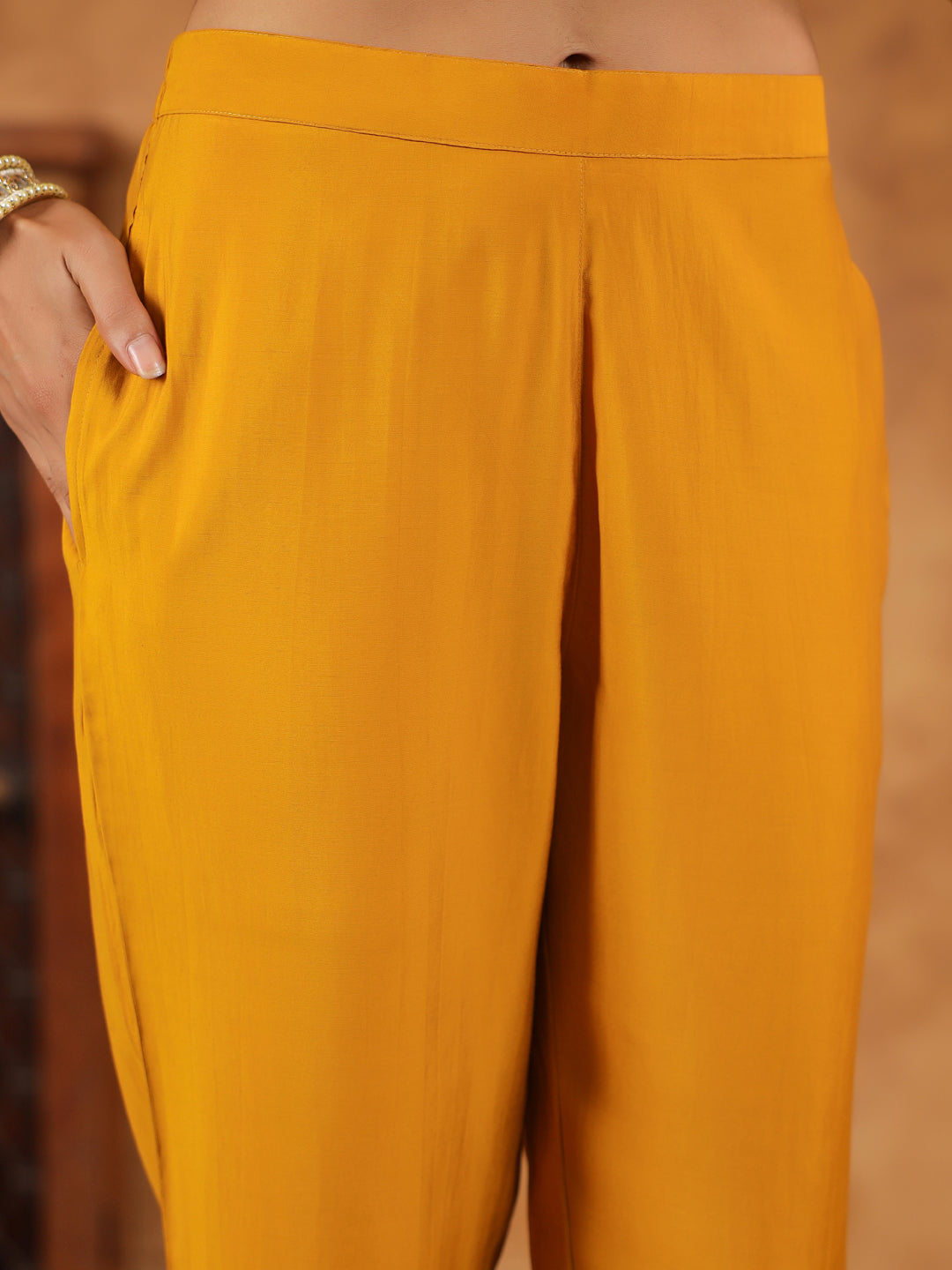 Mustard-Chanderi-Straight-Embroidered-3-Piece-Kurta-Set