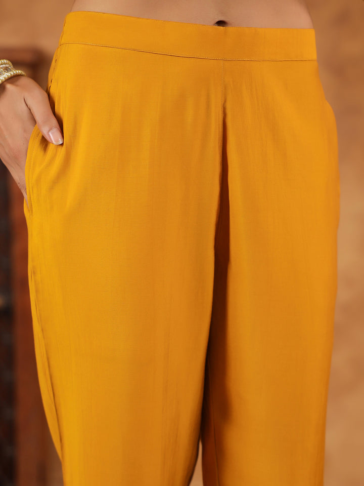 Mustard-Chanderi-Straight-Embroidered-3-Piece-Kurta-Set