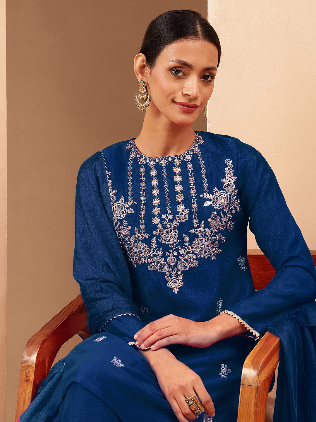 Teal 3-Piece Sharara Set