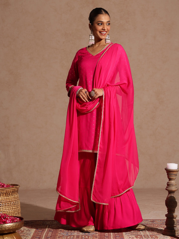 Pink 2-Piece Sharara Set