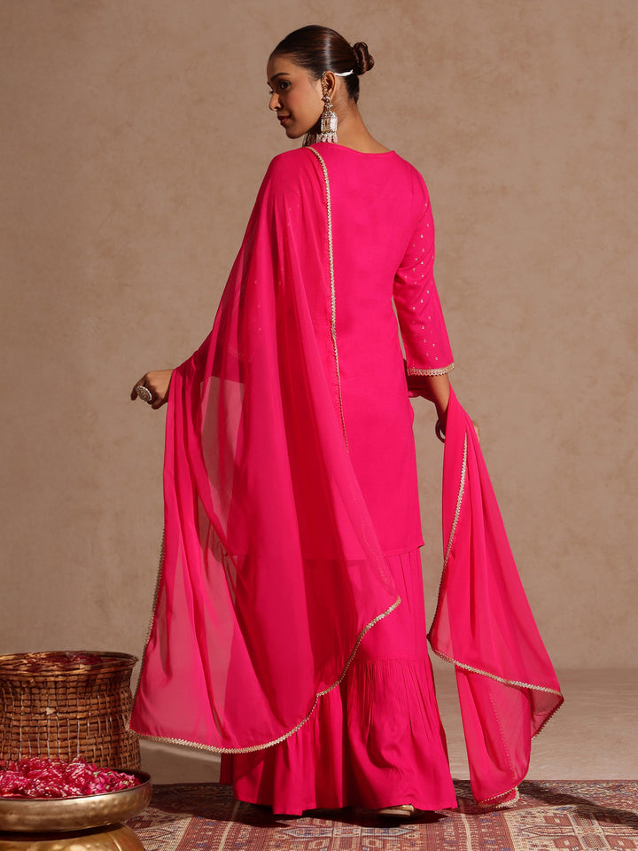 Pink 2-Piece Sharara Set