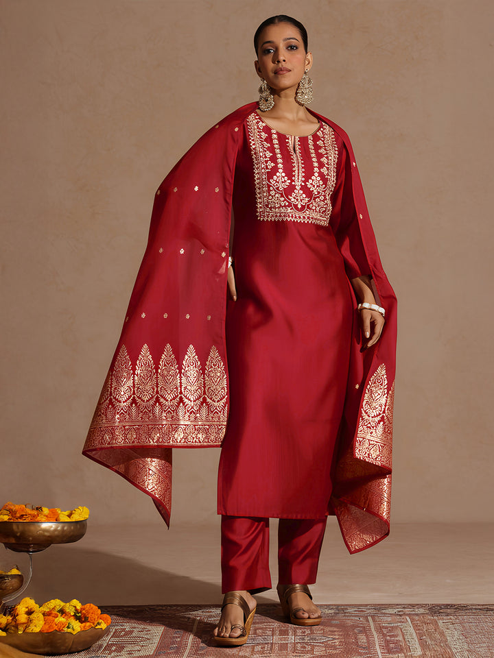 Maroon 3-Piece Set