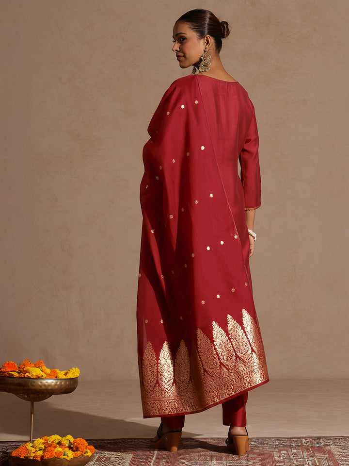 Maroon 3-Piece Set
