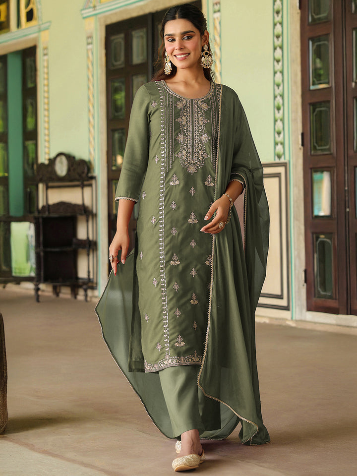 Green 3-Piece Kurta Set
