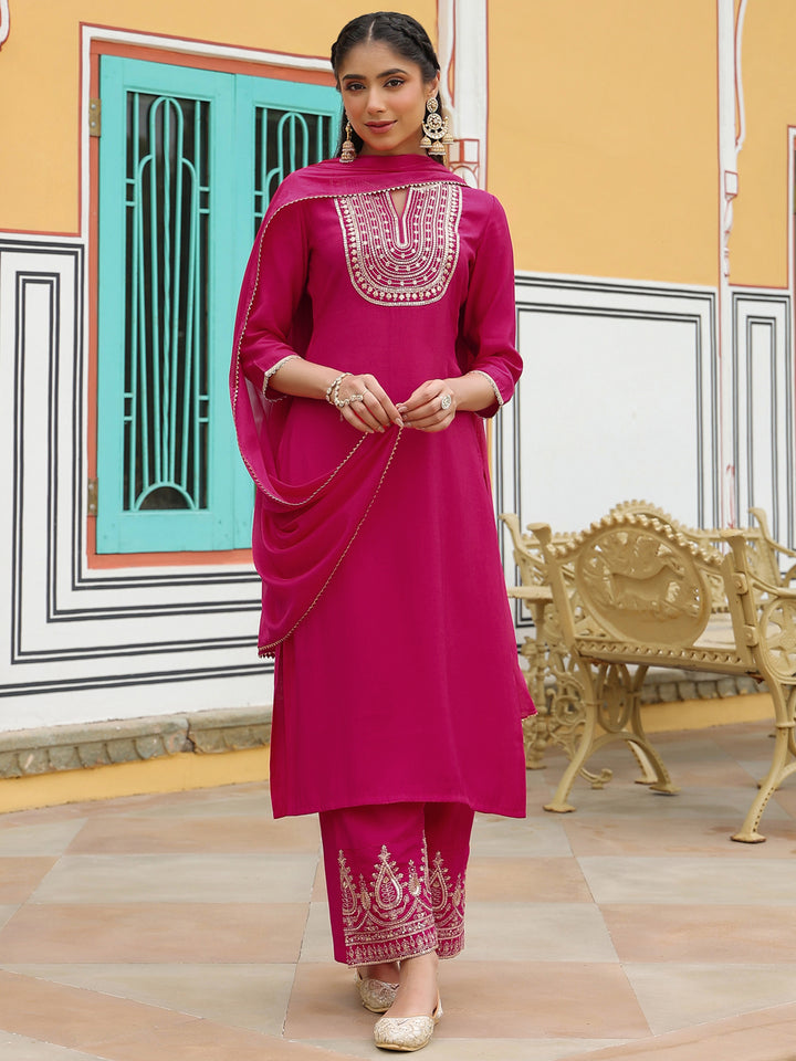 Pink-Pv-Chanderi-Straight-Embroidered-3-Piece-Kurta-Set