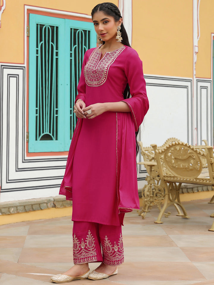 Pink-Pv-Chanderi-Straight-Embroidered-3-Piece-Kurta-Set