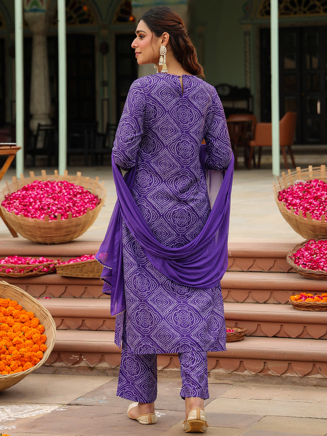 Purple 3-Piece Kurta Set