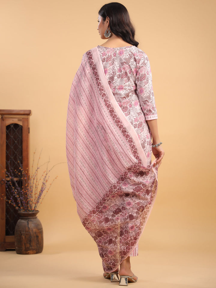 Pink-Cotton-Straight-Floral-Printed-3-Piece-Kurta-Set
